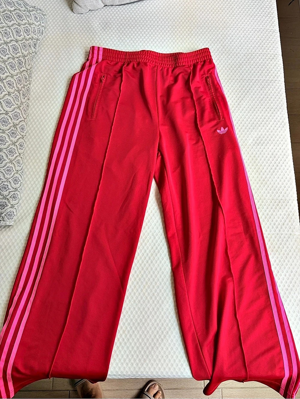 adidas Adicolor Classic Firebird Loose Track Pants Red & Pink